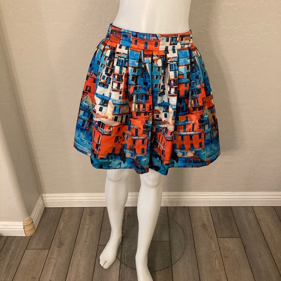 【ALICE + OLIVIA】 Zona Mini Skirt In Off White/black | Alice + Olivia